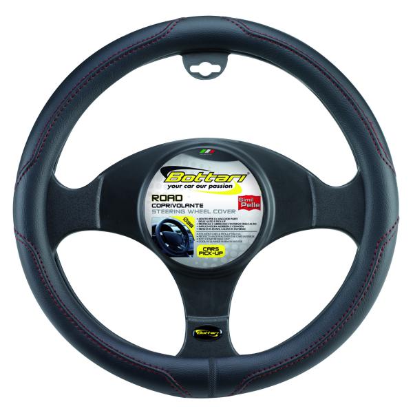 Cubrevolante Negro/Rojo Road 38 cm