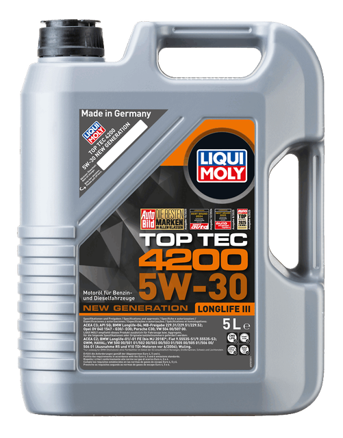 Liqui Moly Top Tec 4200 5W-30 — Aceite Motor para PSA y Fiat