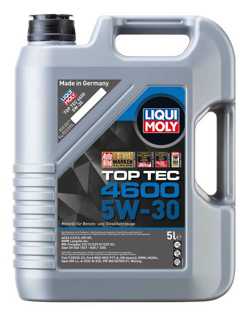 Liqui Moly Top Tec 4600 5W-30 — Aceite Motor para BMW Longlife
