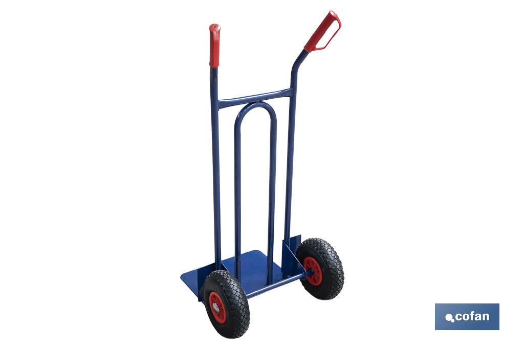 CARRETILLA DE ALMACÉN CON PALA FIJA 1100 X 530 X 560 MM