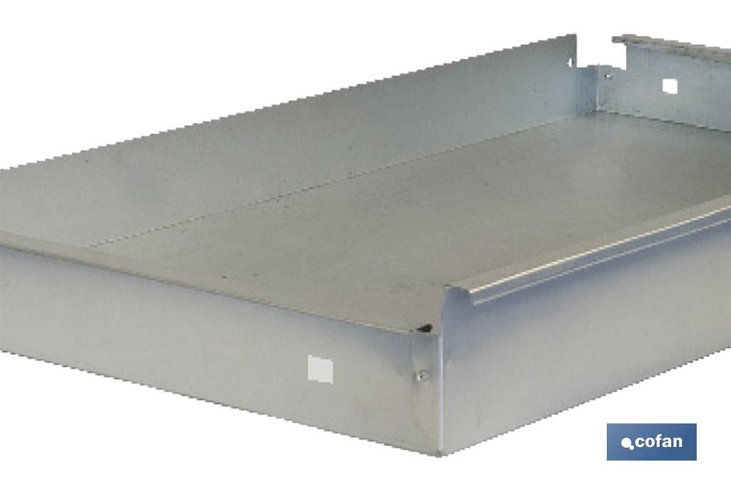 CAJÓN ACERO CON GUÍAS TELECÓPICAS PARA BANCO DE TRABAJO 110 X 1075 X 590 MM