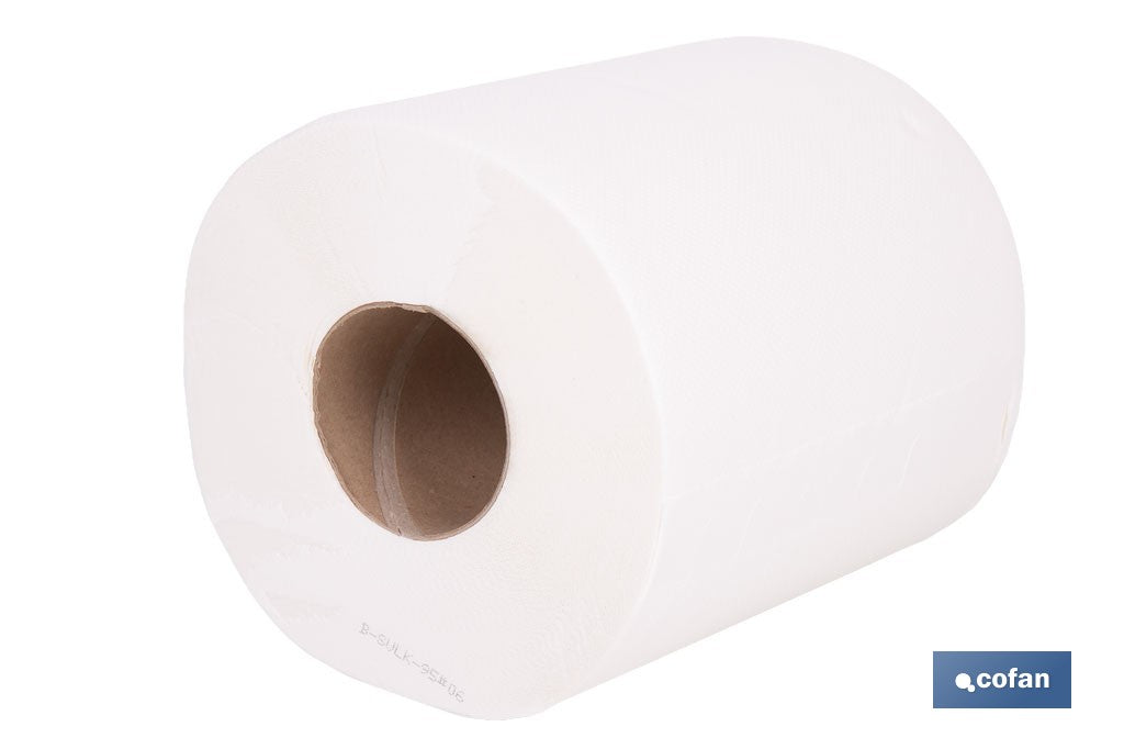 PAPEL SECAMANOS VIRGEN EXTRALAMINADO DE 2 CAPAS 90 M (6 ROLLOS)