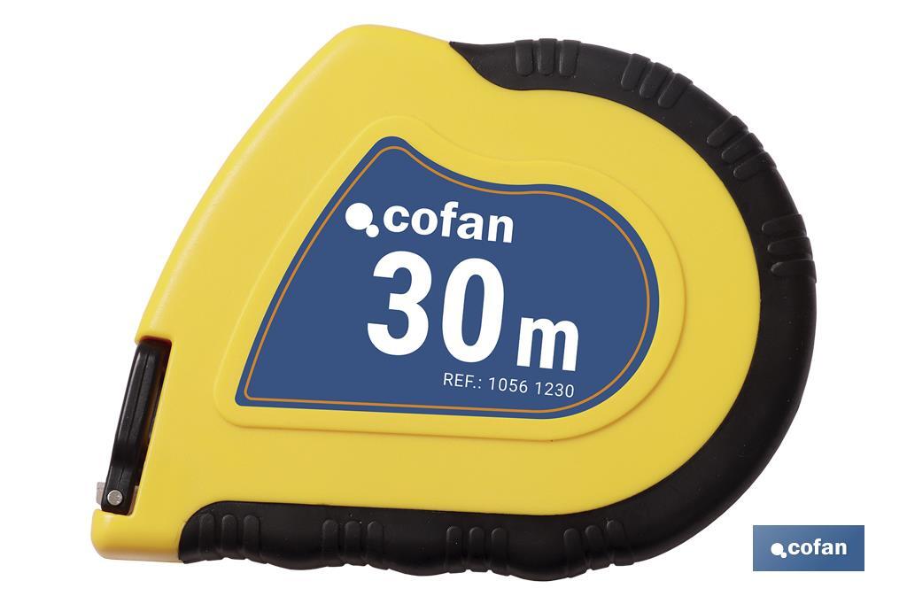CINTA MÉTRICA ACERO RECUBR. NYLON 30 Mts