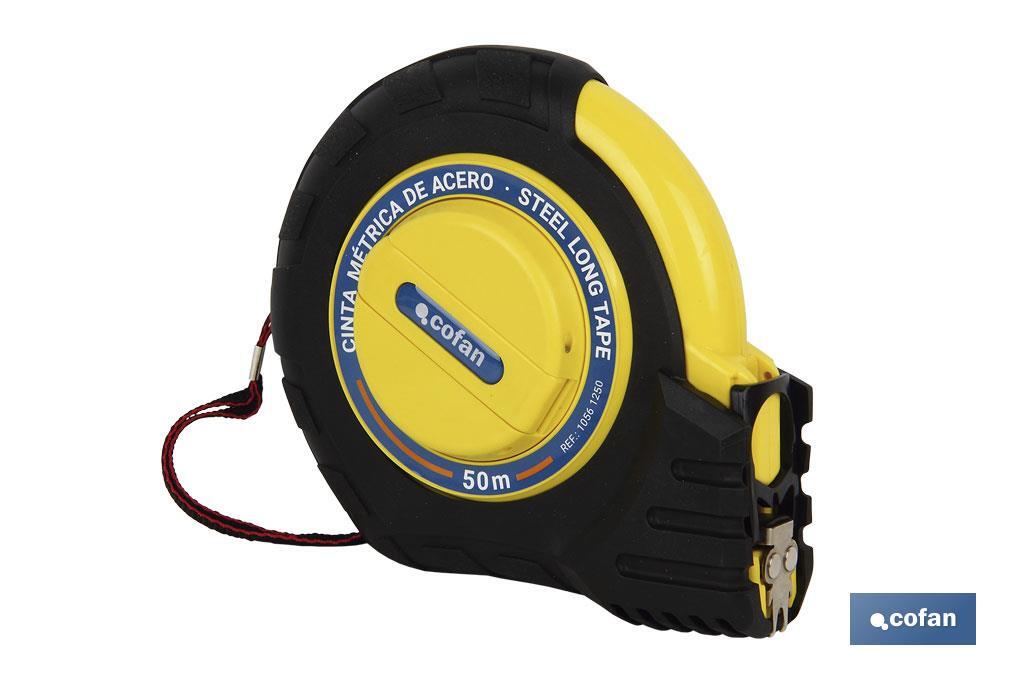 CINTA MÉTRICA ACERO RECUBR. NYLON 50 Mts