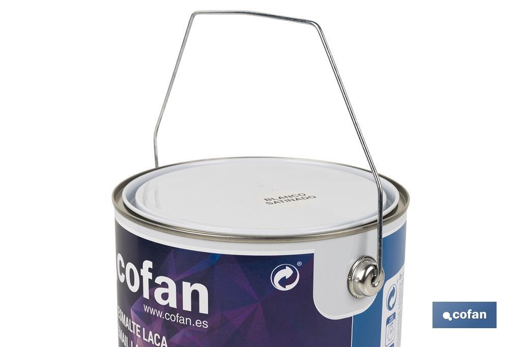 ESMALTE LACA AL AGUA BLANCO 4 L SATINADO