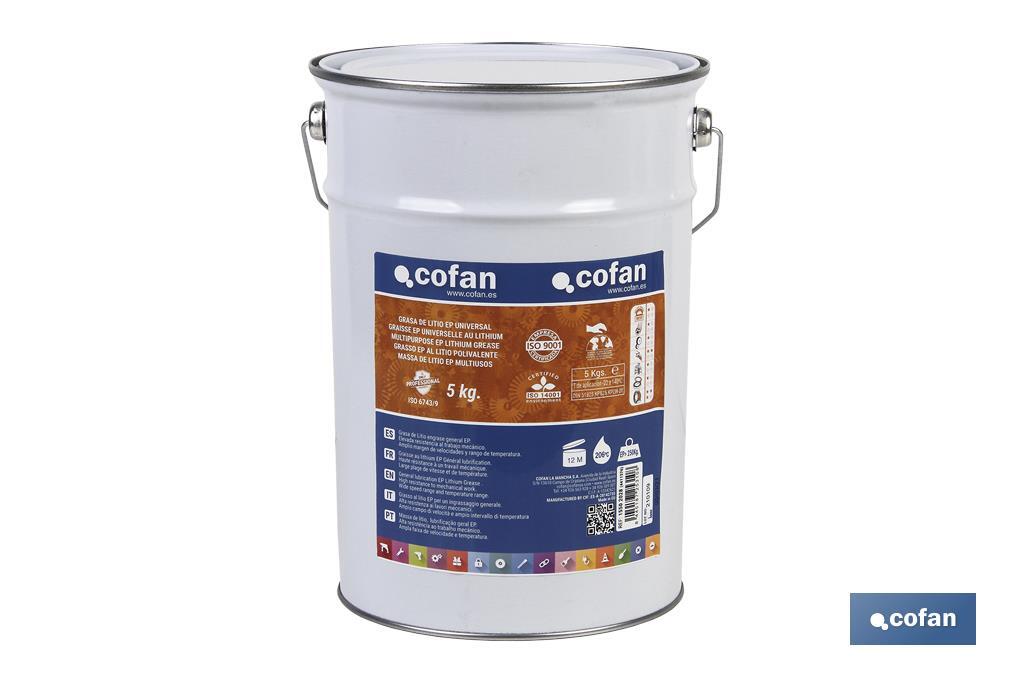 GRASA LITIO ISO 6743/9 EP ENVASE 5 KG
