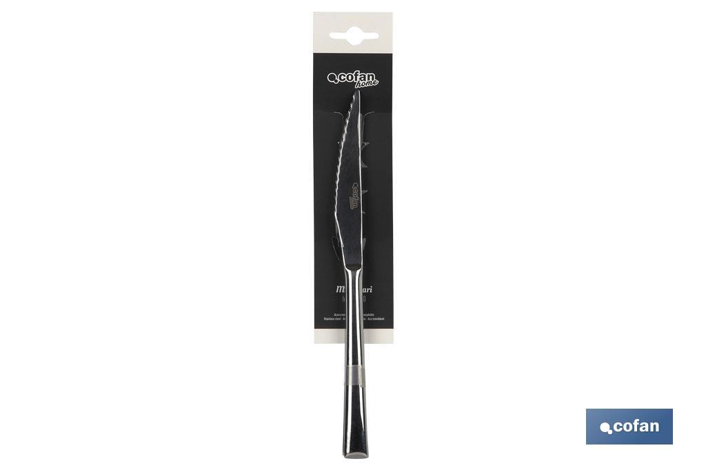 CAJA 12uds CUCHILLO DE CARNE INOX C-18/10 MODELO BARI 10 mm