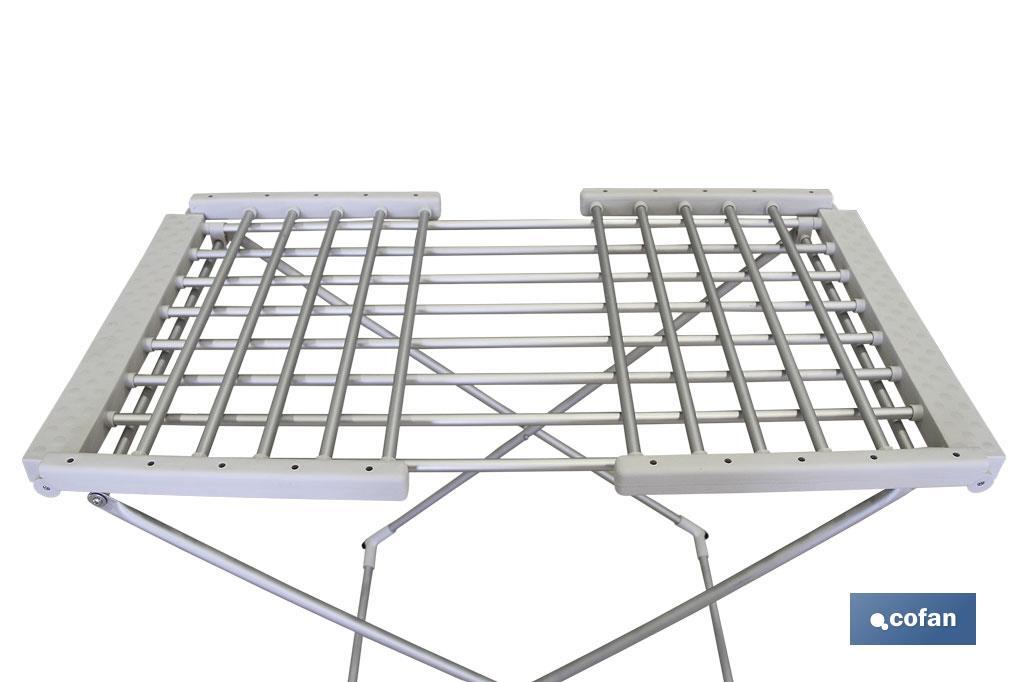 TENDEDERO EXTENSIBLE ELECTRICO ALUMINIO 148 X 52 X108 CM IP22
