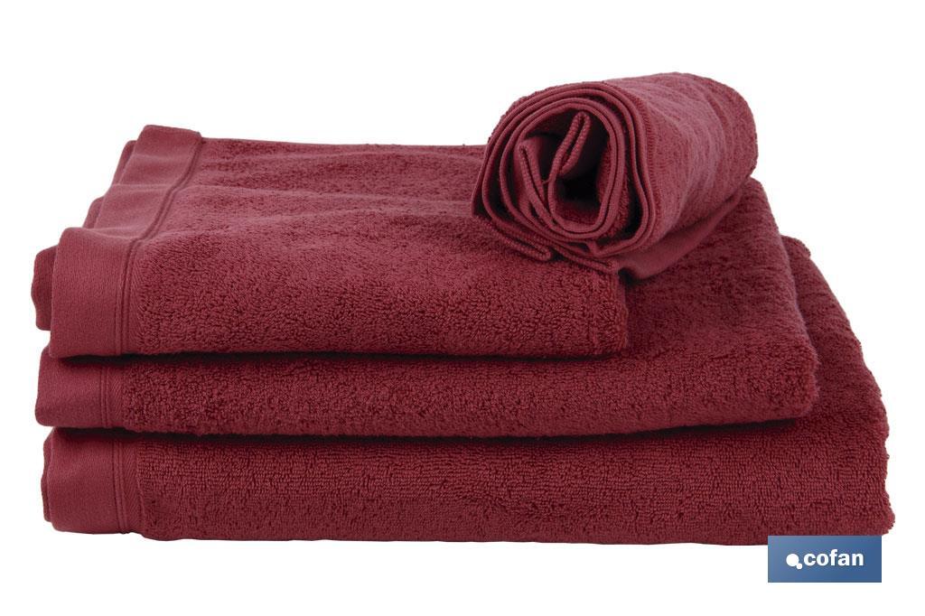 TOALLA BAÑO BURDEOS GR580/M2 MODELO PARIS 100X150cm