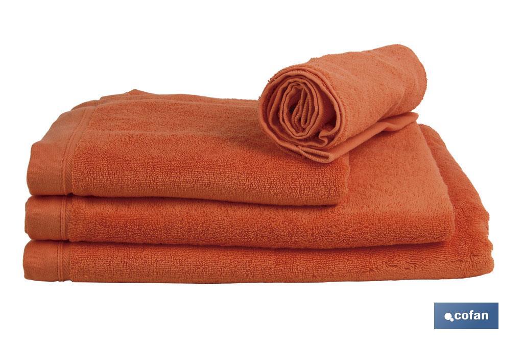 TOALLA BAÑO ORANGE GR.580/M2 MODELO AMANECER 100X150cm