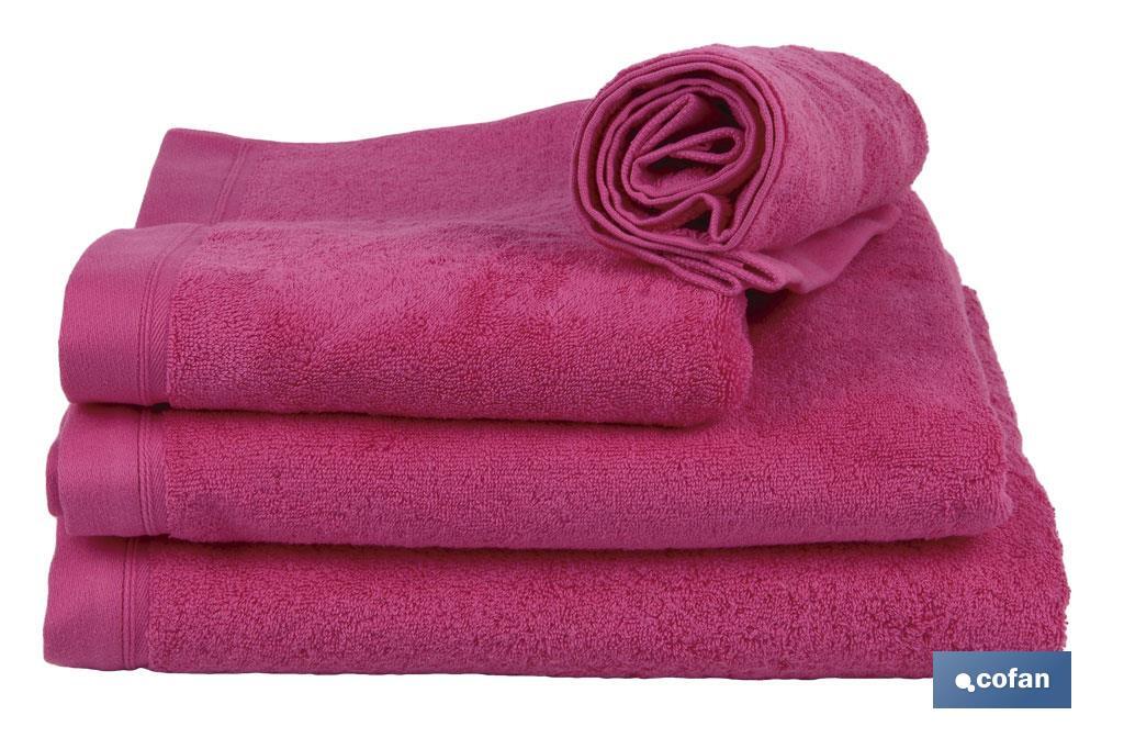 TOALLA BAÑO FUCSIA GR.580/M2 MODELO PRIMAVERA 100X150