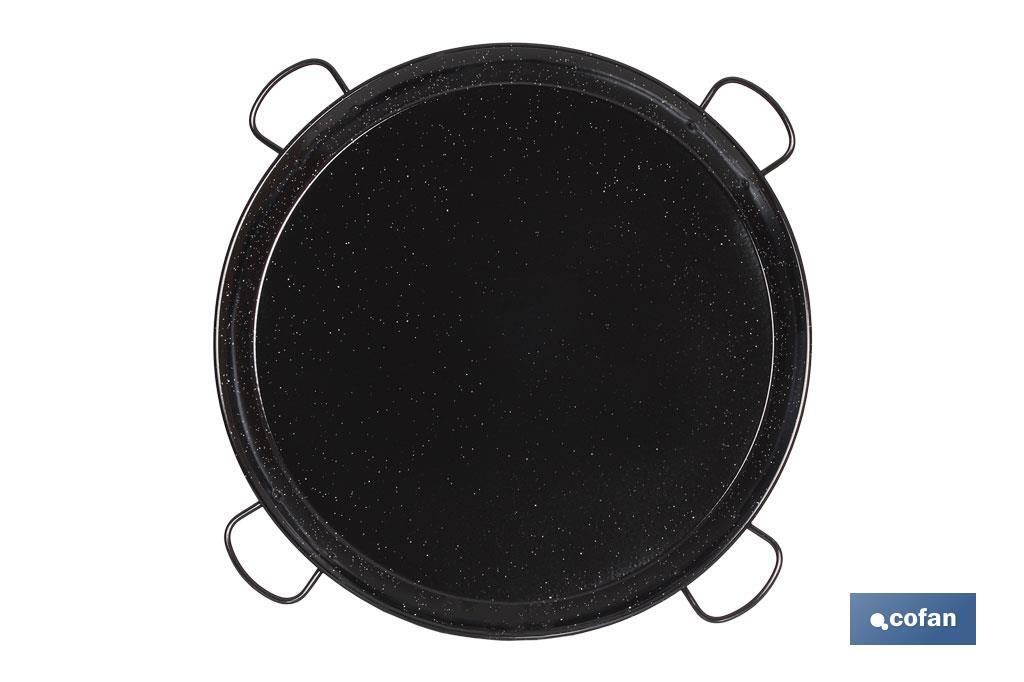PAELLERA ACERO ESMALTADA Ø80cm (4 asas)