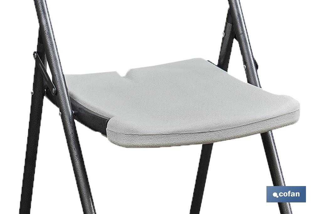 SILLA ALTA PLEGABLE BLANCA ALTURA ASIENTO 74cm