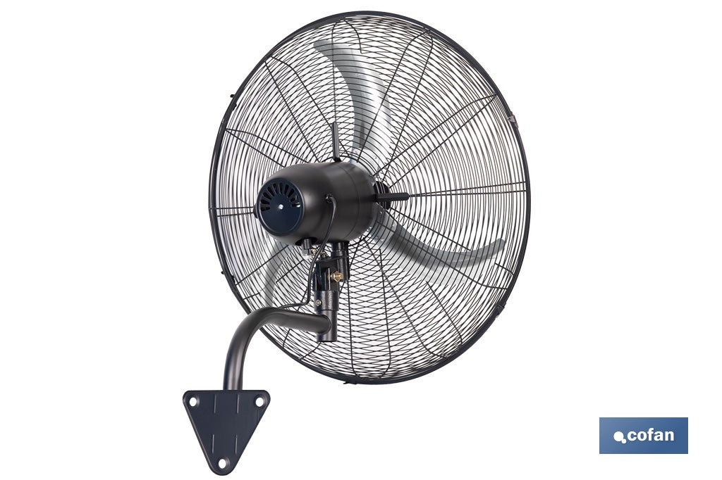 VENTILADOR INDUSTRIAL DE PARED OSCILANTE CON 3 VELOCIDADES Ø65 CM 200 W