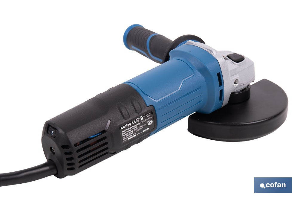 AMOLADORA 900W Ø115/125MM VELOCIDAD VARIABLE