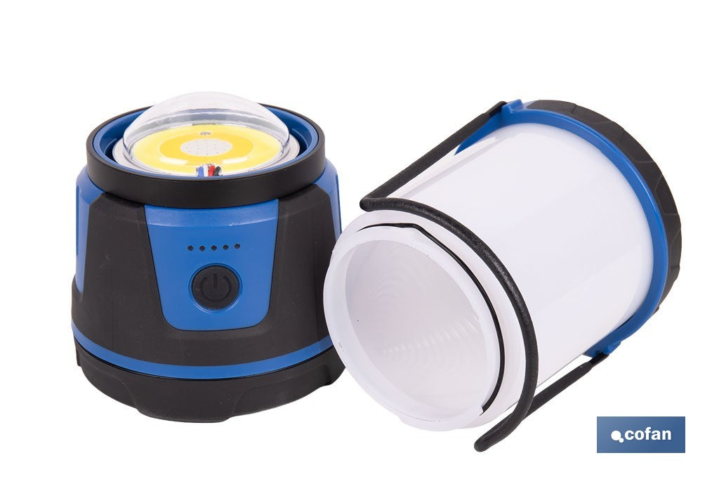 LINTERNA LED PARA CAMPING 2000 LM CON 5 FUNCIONES IP44 Ø115 X 210 MM