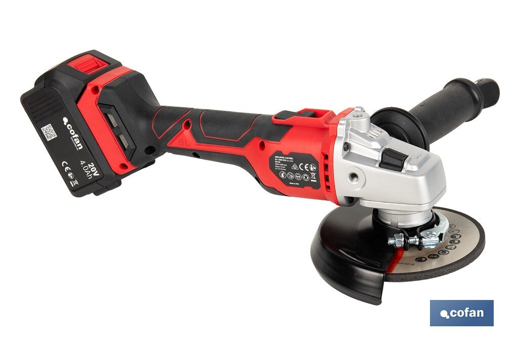 AMOLADORA A BATERÍA Li-ion 20 V 115/125 MM REACONDICIONADO