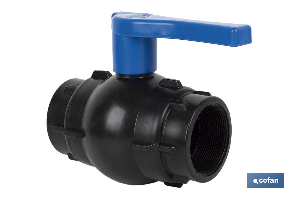 VÁLVULA DE BOLA ROSCA H-H PP PN16 3" x 3"