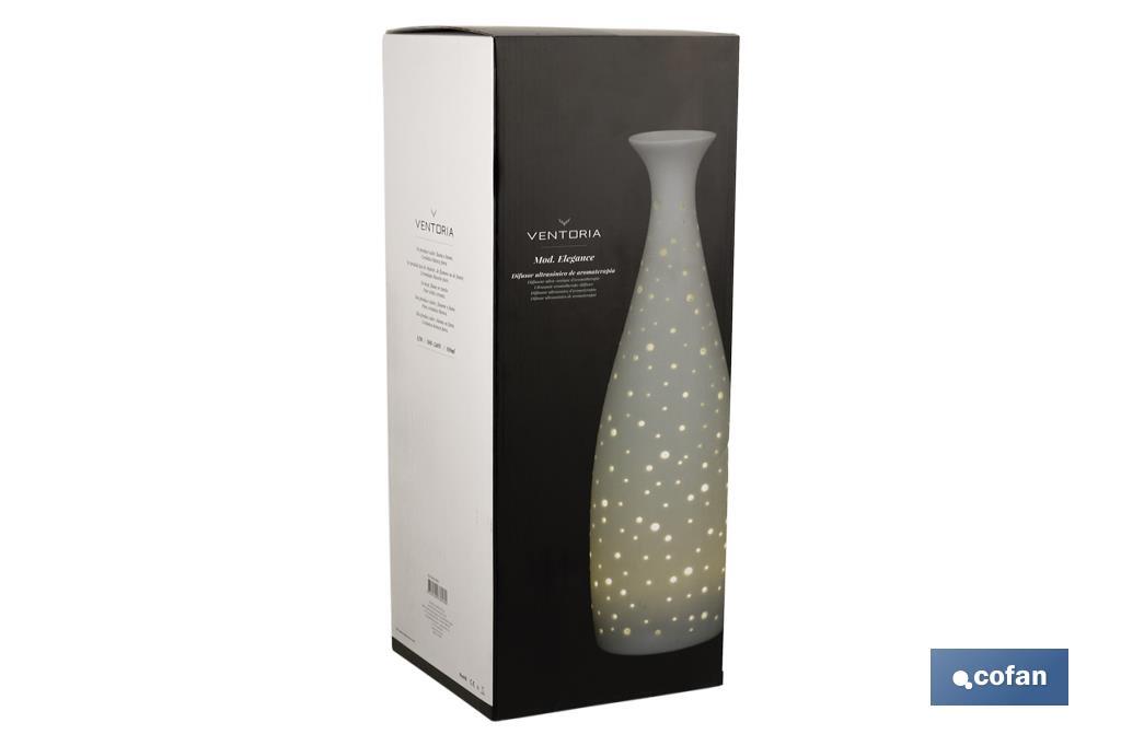 DIFUSOR/HUMIDIFIC. AROMATERAPIA 110 ml MODELO ELEGANCE