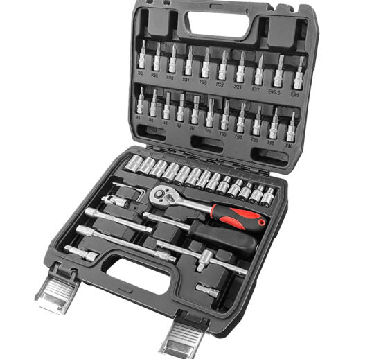 Pack Oferta Toolhub — Juego Autocle 1/4" 47 PZS con Linterna