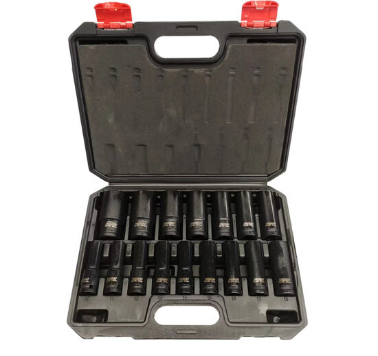 Pack Oferta Toolhub — Juego Vasos Impacto Largos 1/2" 47 PZS