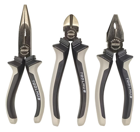 Pack Oferta Toolhub — Juego Alicates 3 PZS + Destornilladores 8 PZS