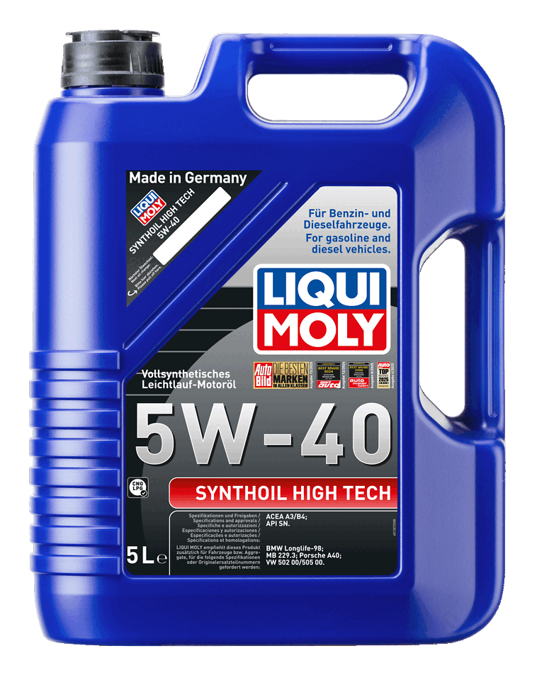 Liqui Moly Synthoil High Tech 5W-40 — Aceite Motor 100% Sintético