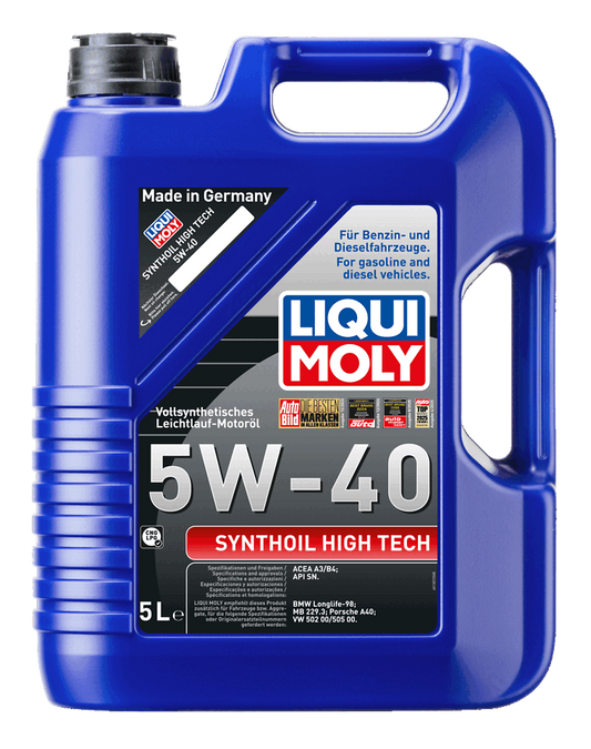 Liqui Moly Synthoil High Tech 5W-40 — Aceite Motor 100% Sintético