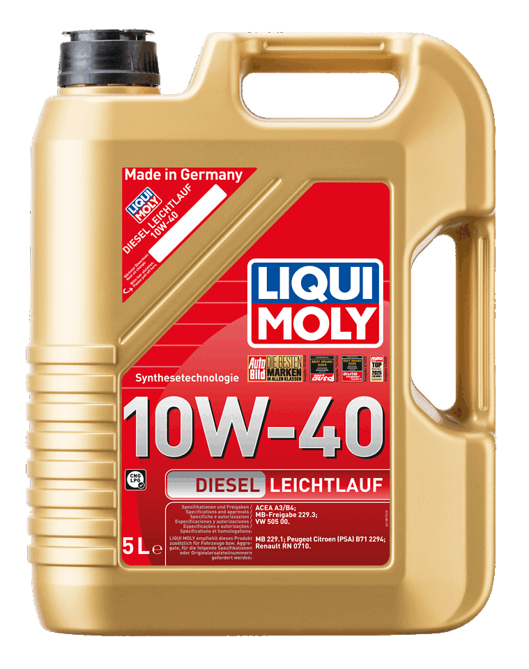 Liqui Moly Diesel Leichtlauf 10W-40 — Aceite Motor Diésel Semisintético