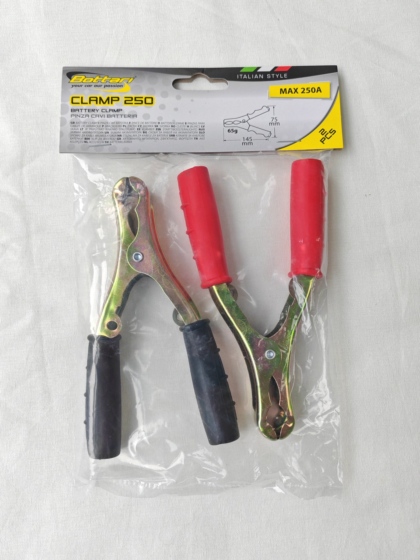 3 Pinzas Acero Zincado Clamp 250 A