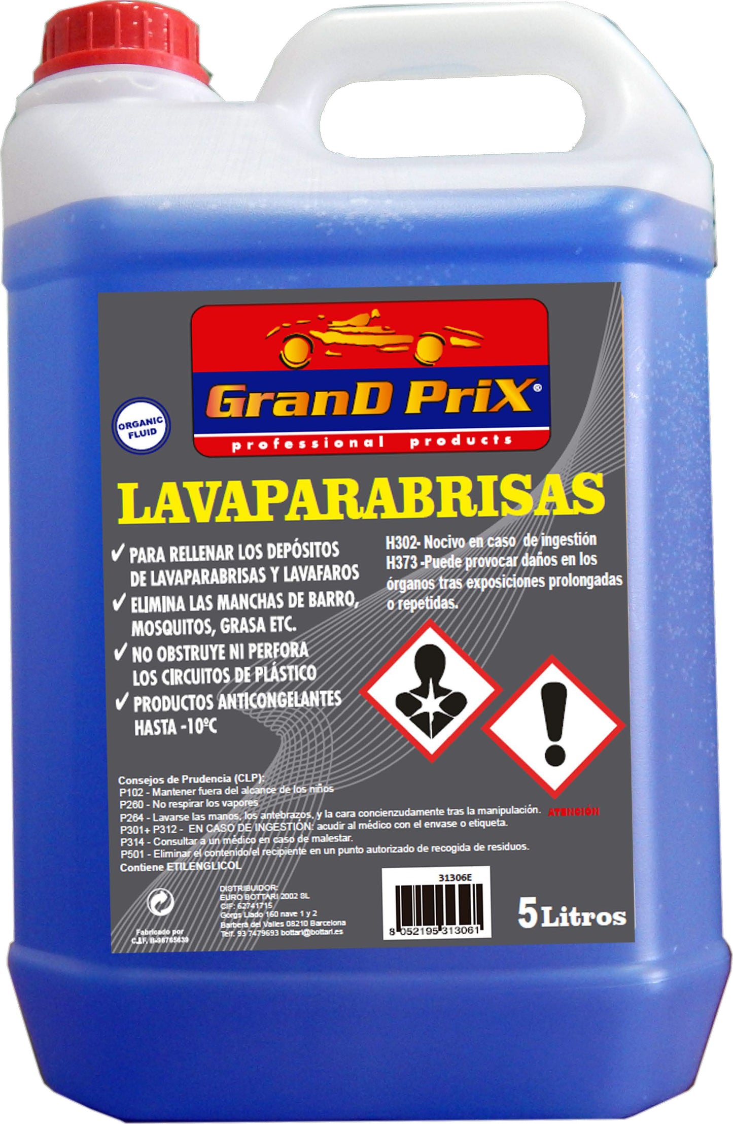 Lavaparabrisas 10% Aroma 5 L