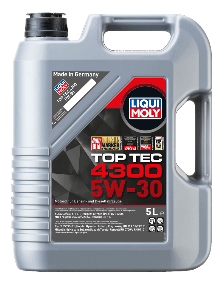 Liqui Moly Top Tec 4300 5W-30 — Aceite Motor para Mercedes-Benz y Renault