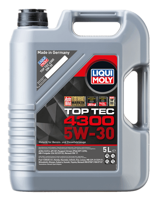 Liqui Moly Top Tec 4300 5W-30 — Aceite Motor para Mercedes-Benz y Renault