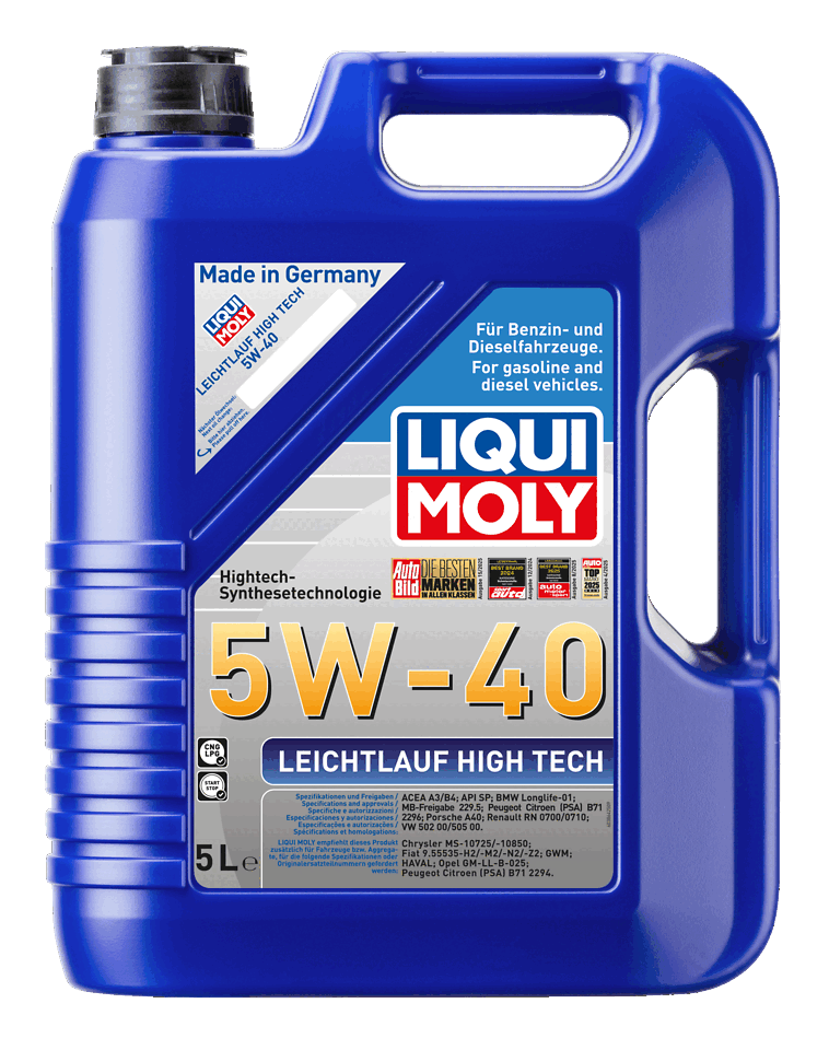 Liqui Moly Leichtlauf High Tech 5W-40 — Aceite Motor Totalmente Sintético