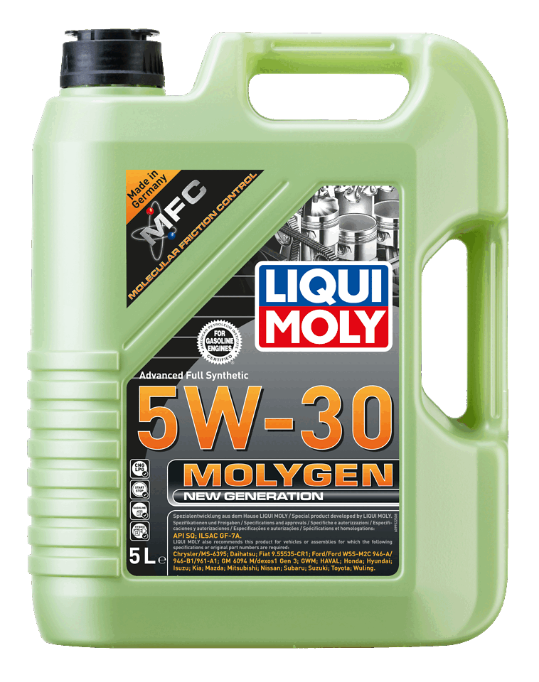Liqui Moly Molygen New Generation 5W-30 — Aceite Motor Sintético con Tecnología Verde
