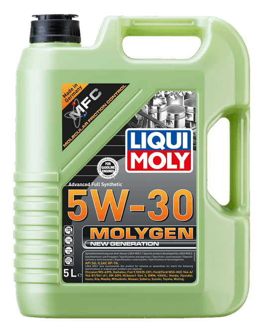 Liqui Moly Molygen New Generation 5W-30 — Aceite Motor Sintético con Tecnología Verde
