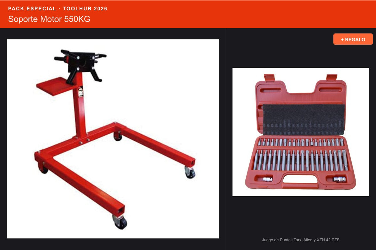 Pack Oferta Toolhub — Soporte Motor 550KG