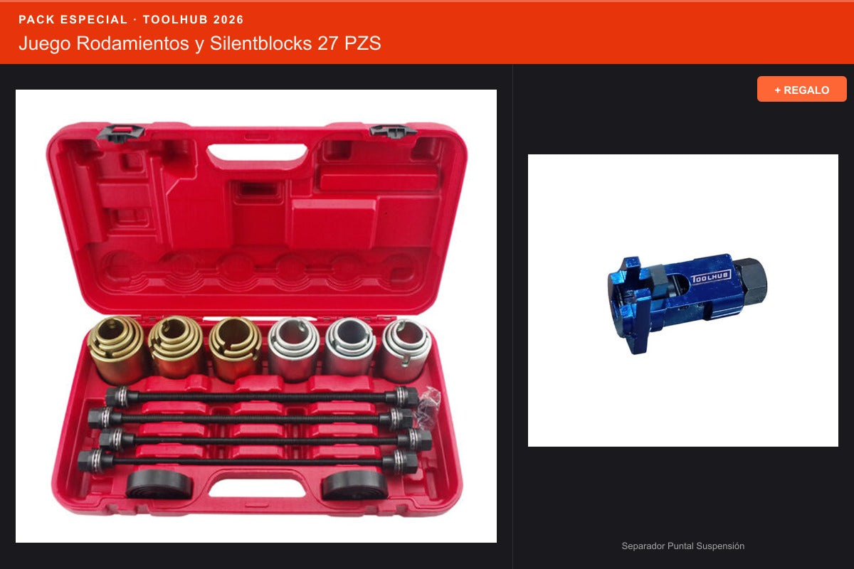 Pack Oferta Toolhub — Juego Rodamientos y Silentblocks 27 PZS