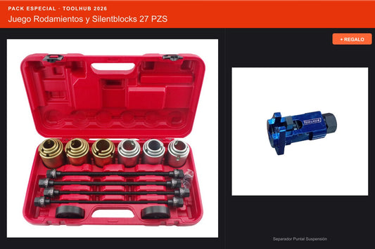Pack Oferta Toolhub — Juego Rodamientos y Silentblocks 27 PZS