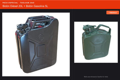 Pack Oferta Toolhub — Bidón Diésel 20L + Bidón Gasolina 5L