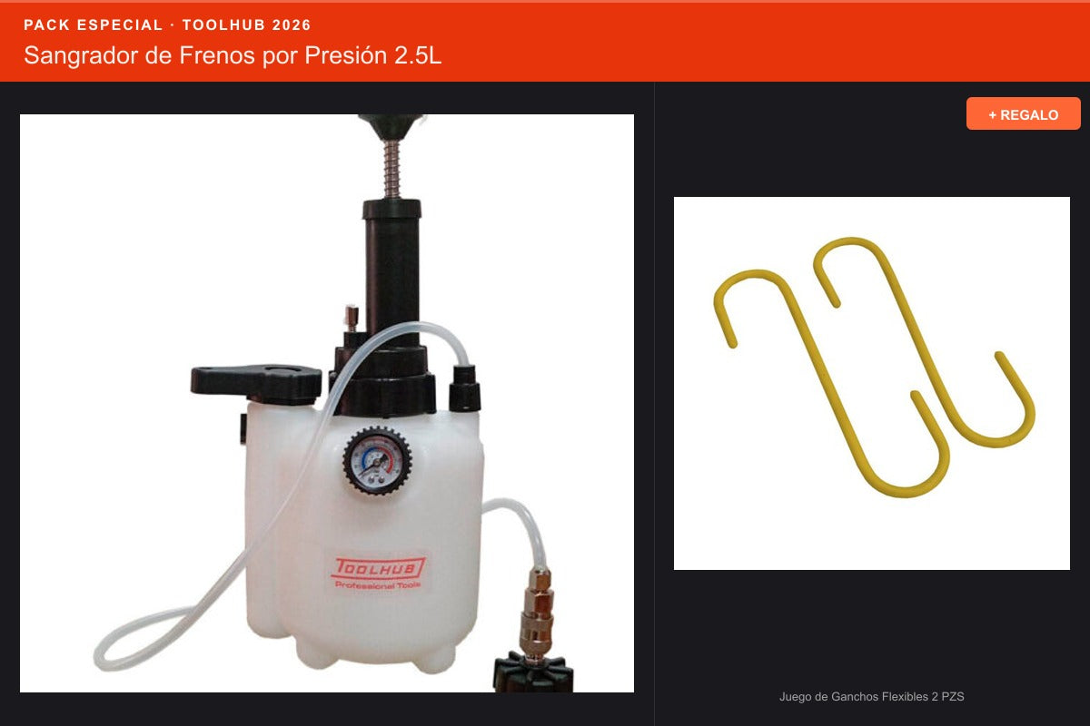 Pack Oferta Toolhub — Sangrador de Frenos por Presión 2.5L