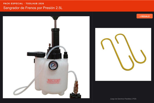 Pack Oferta Toolhub — Sangrador de Frenos por Presión 2.5L