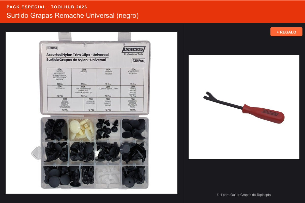 Pack Oferta Toolhub — Surtido Grapas Remache Universal (Ref.11758)