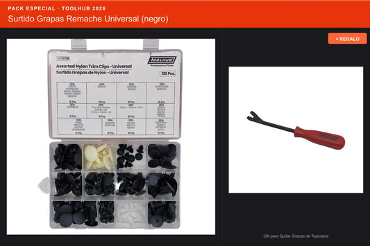 Pack Oferta Toolhub — Surtido Grapas Remache Universal (Ref.11758)