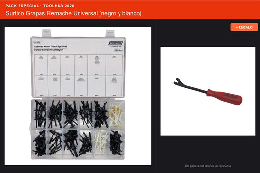 Pack Oferta Toolhub — Surtido Grapas Remache Universal (Ref.11759)