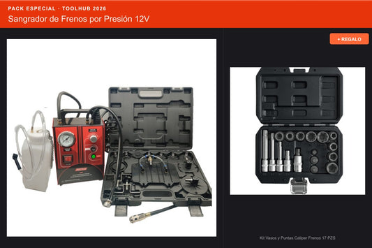 Pack Oferta Toolhub — Sangrador de Frenos por Presión 12V