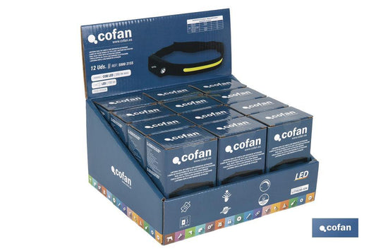 EXPOSITOR LINTERNA DUAL DE CABEZA 12 UDS