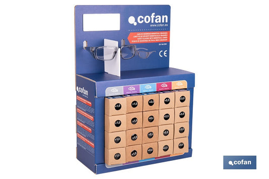 EXPOSITOR CON 20 GAFAS GRADUADAS