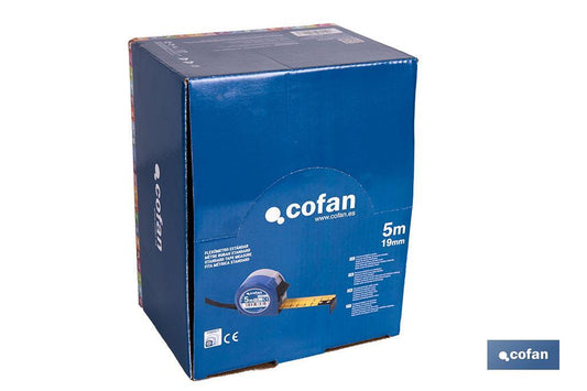 EXPOSITOR FLEXÓMETRO ESTÁNDAR 19 MM X 5 M 12 UDS.