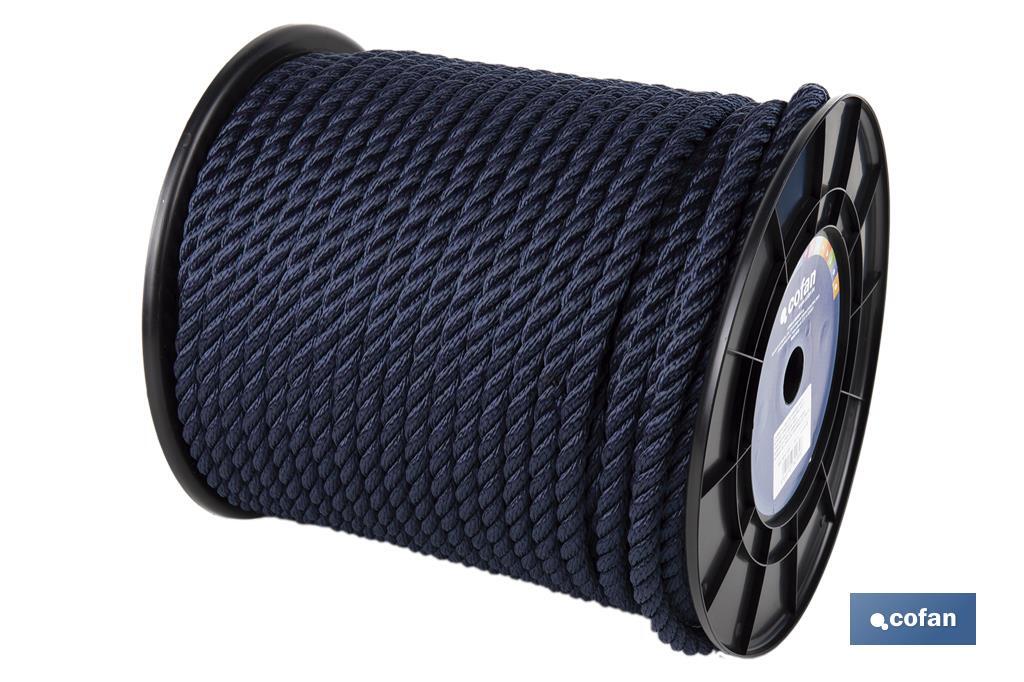 CARRETE CABO DE AMARRE 8 MM 200 M NAVY